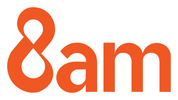 8am logo